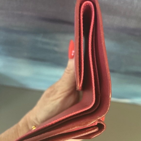 Prada Pink Saffiano Leather Tri-Fold Wallet - Picture 5 of 9